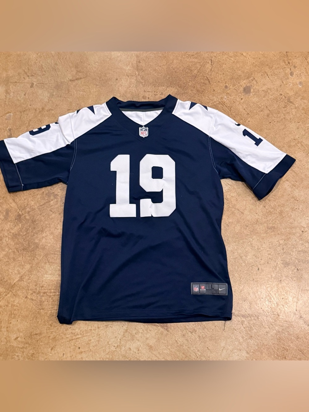 Nike NFL # 19 Amari Cooper Dallas Cowboys Jersey  L